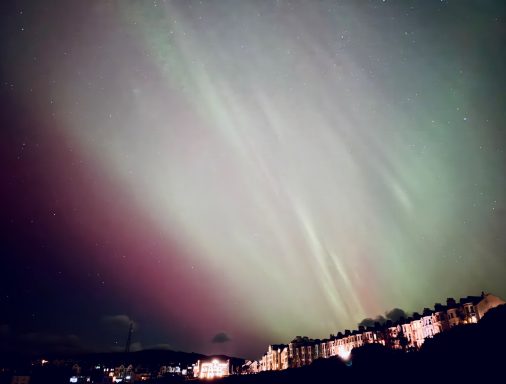 Aurora building behind The Promenade Port St Mary, Isle of Man